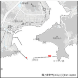 須崎港において、被覆ブロック（水中）が存在する。