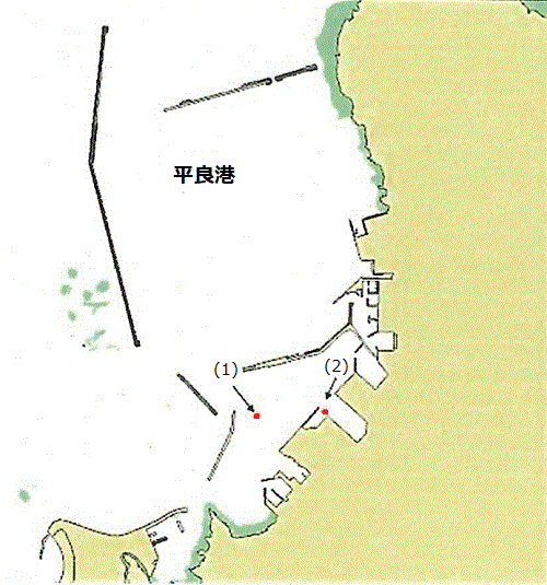 平良港浅所存在位置図