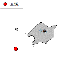 作業船による魚礁設置作業