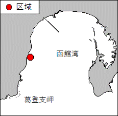 葛登支岬北方　水路測量