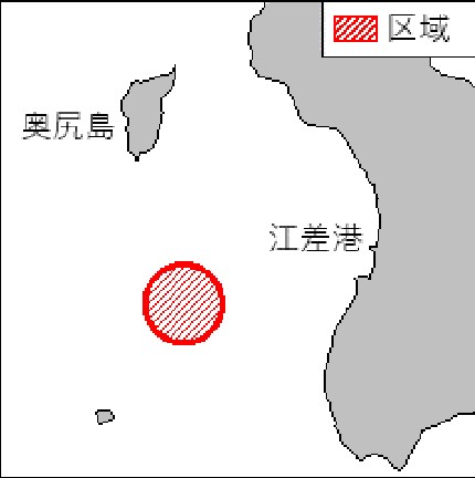 射撃訓練（北海道西岸ー奥尻島南方）