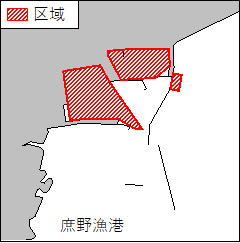北海道南岸　−　襟裳岬北東方、庶野漁港　　水路測量