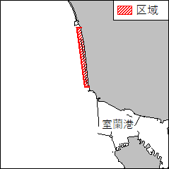北海道南岸－室蘭港北方　水路測量