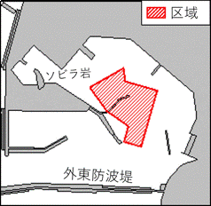 北海道南岸−様似港　掘下げ作業等