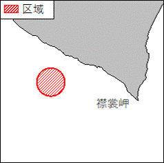 北海道南岸－襟裳岬西北西方　射撃訓練