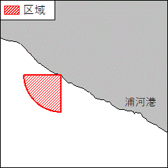 北海道南岸－浦河港北西方　射撃訓練