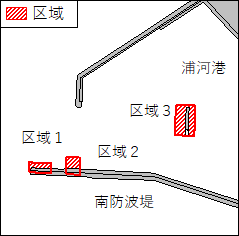北海道南岸−浦河港　防波堤改良工事