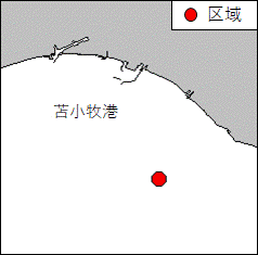 北海道南岸－苫小牧港南東方　魚礁設置作業