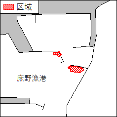 北海道南岸−襟裳岬北北東方、庶野漁港　護岸等改良工事