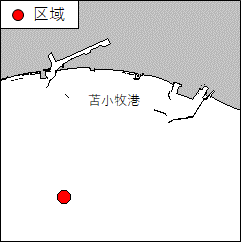 北海道南岸−苫小牧港南方　魚礁設置作業