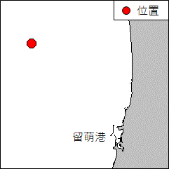 沈船存在（留萌港北西方）