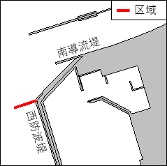 仮設潜堤撤去作業