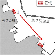 係船シンカー移設作業