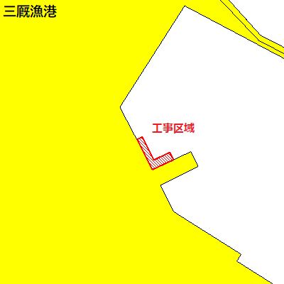 岸壁改良工事（三厩漁港）