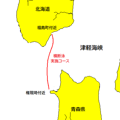 横断泳（津軽海峡）