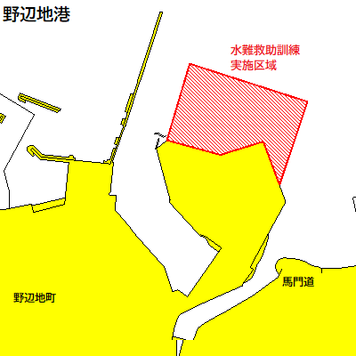 水難救助訓練（野辺地港）