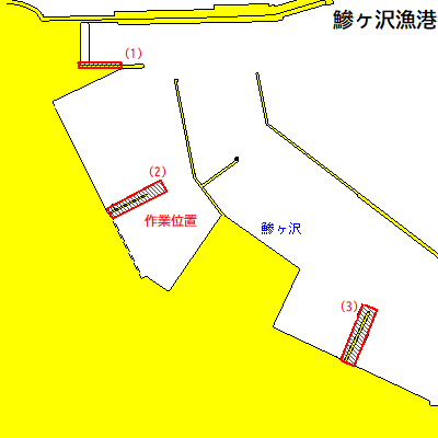 潜水作業（鰺ヶ沢漁港）
