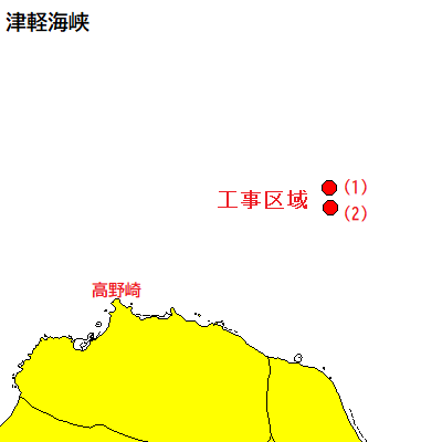 魚礁設置工事（津軽海峡）