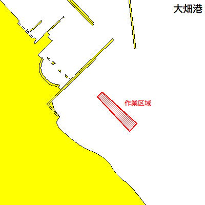 潜水作業（大畑港）