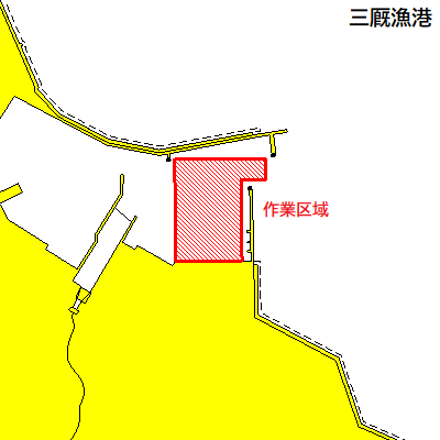 深浅測量（三厩漁港）