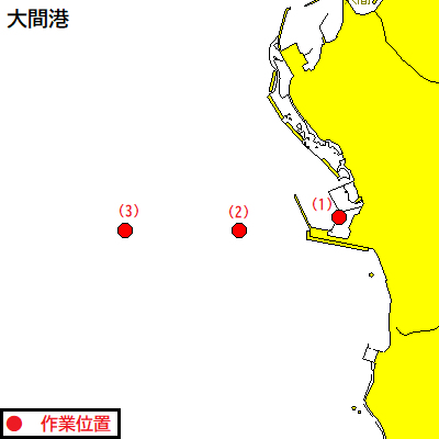 採水作業（大間港）