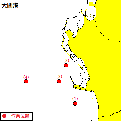 採水作業（大間港）