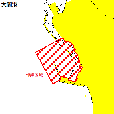 構造物点検作業（大間港）