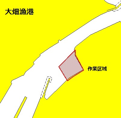 浚渫工事（大畑漁港）