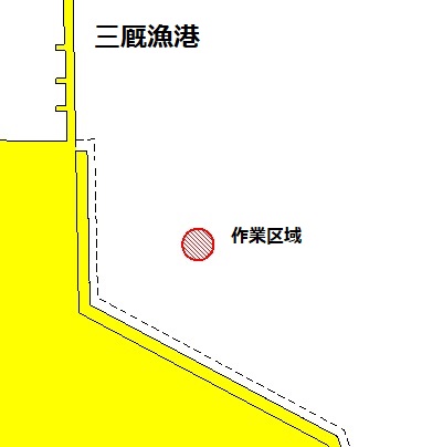 採水・採泥作業（三厩漁港）