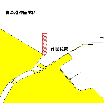潜水作業(青森港沖館地区)