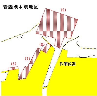 測量作業(青森港本港地区、油川地区)