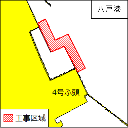 護岸築造工事(八戸港、第3区)