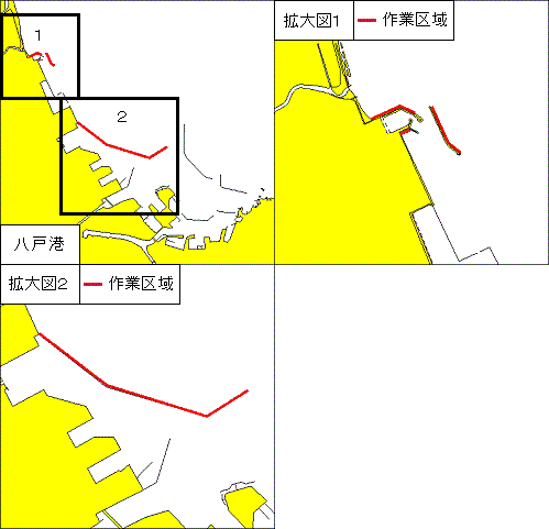 潜水作業(八戸港、第3区)