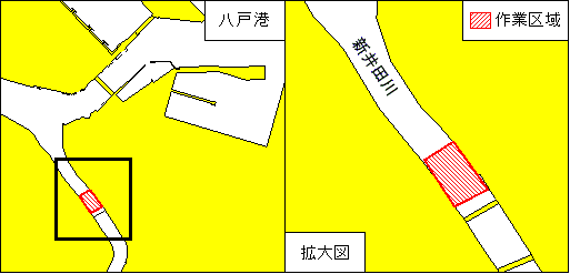 掘下げ作業(八戸港、第2区)