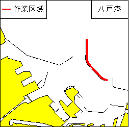潜水作業(八戸港、第3区)