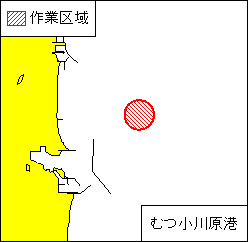 係船浮標点検作業(むつ小川原港)