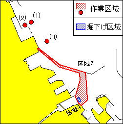 掘下げ作業等(八戸港、第3区)