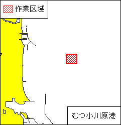 観測用浮標交換作業(むつ小川原港)