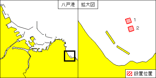 魚礁設置(八戸港南方)