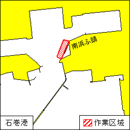 掘下げ作業及び深浅測量(石巻港)