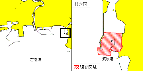 水路測量（石巻湾、渡波港）