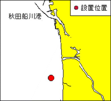 観測機器設置作業(秋田船川港南方)