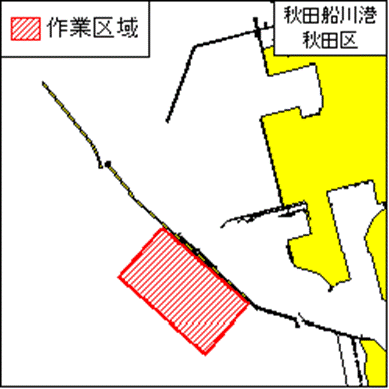 洋上風車補修作業(秋田船川港秋田区第2区)