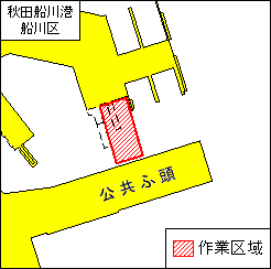 起重機船作業（秋田船川港秋田区第1区）