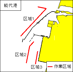 潜水作業(能代港)