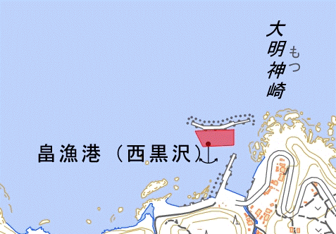 浚渫作業(男鹿市　北浦　畠漁港西黒沢分港)