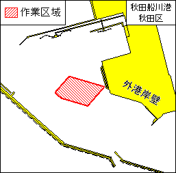 掘り下げ作業 (秋田船川港秋田区第１区)