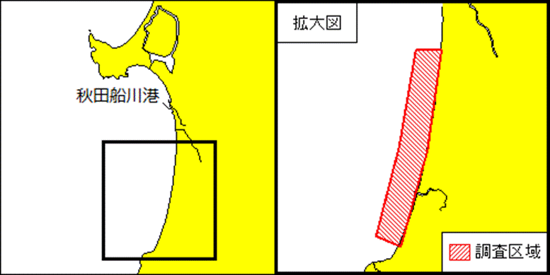 潜航調査（秋田船川港南方）