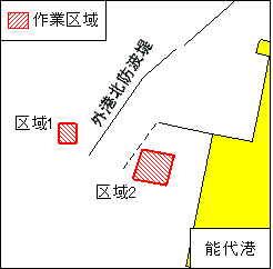 潜水作業（能代港）