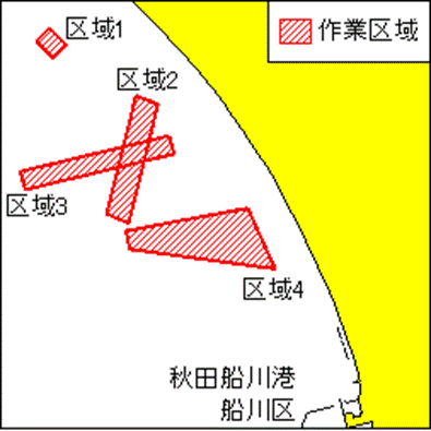 定置網撤去(秋田船川港付近)